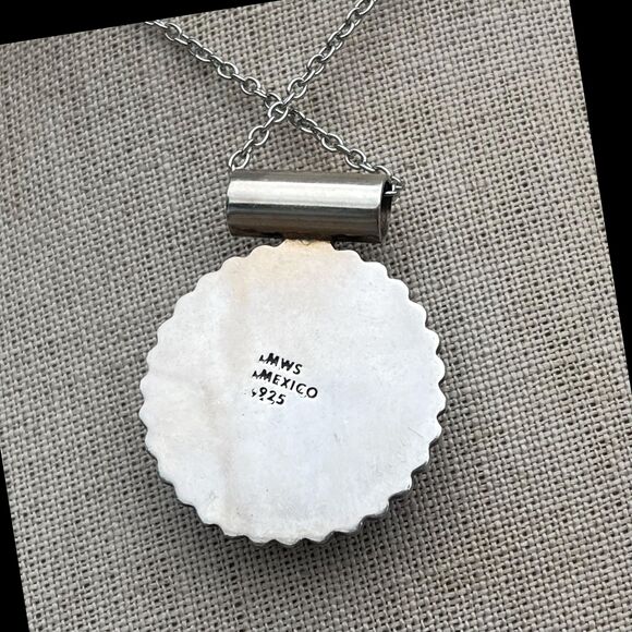 Vintage Abalone Pendant by Mark Wasserman Samara Jewelry - Picture 7 of 7